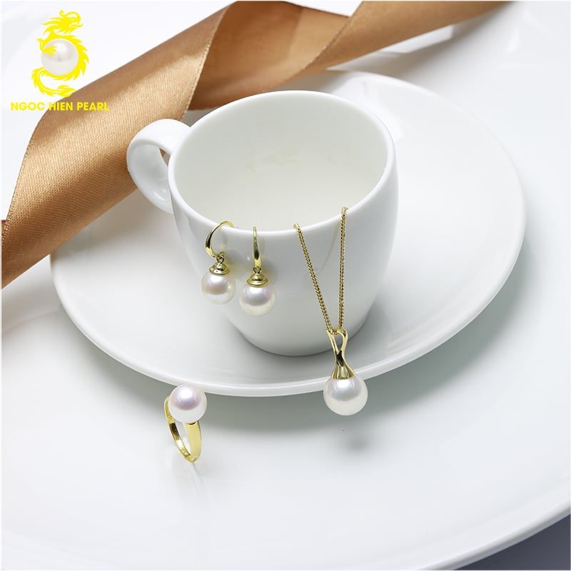 Bộ trang sức ngọc trai Freshwater kết hợp vàng18K GS0SL0