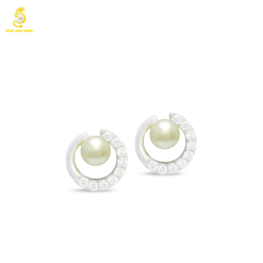 Bông tai ngọc trai tự nhiên GCE111