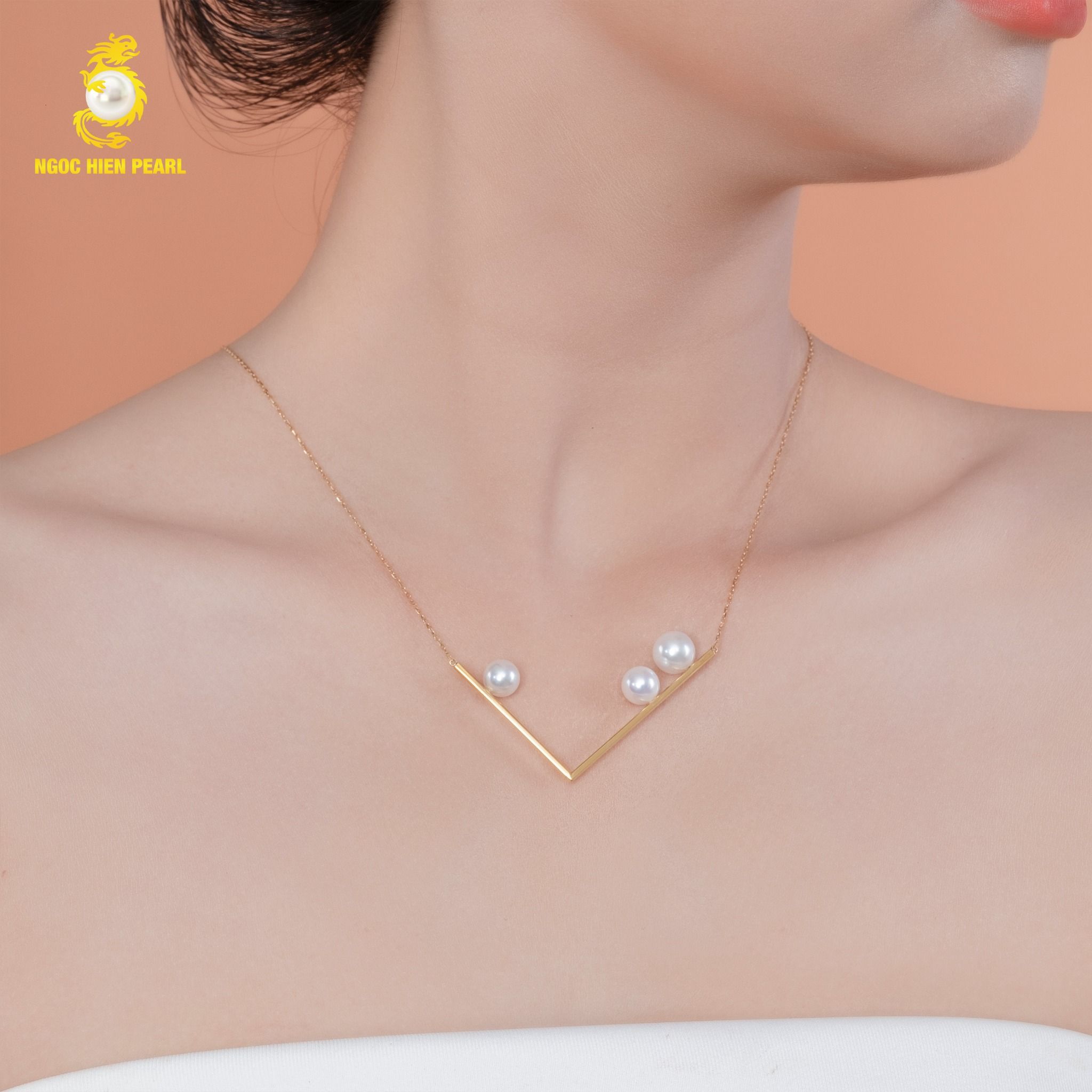 Dây chuyền ngọc trai thiết kế GDC021