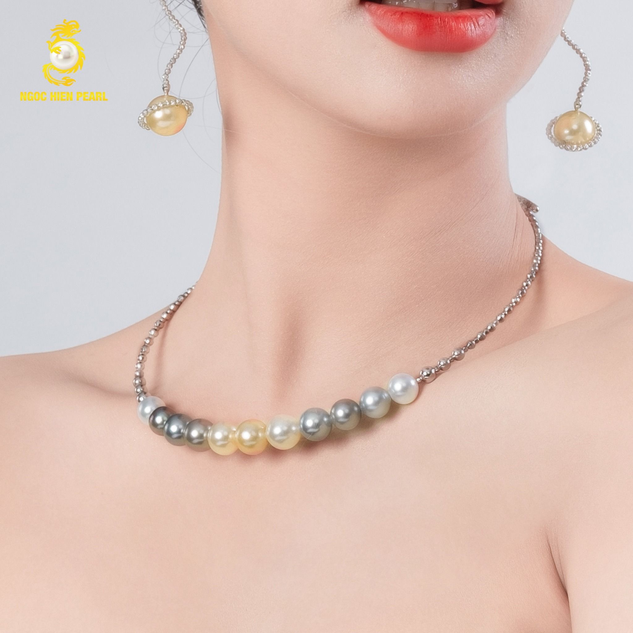Kiềng ngọc trai thiết kế GDC030