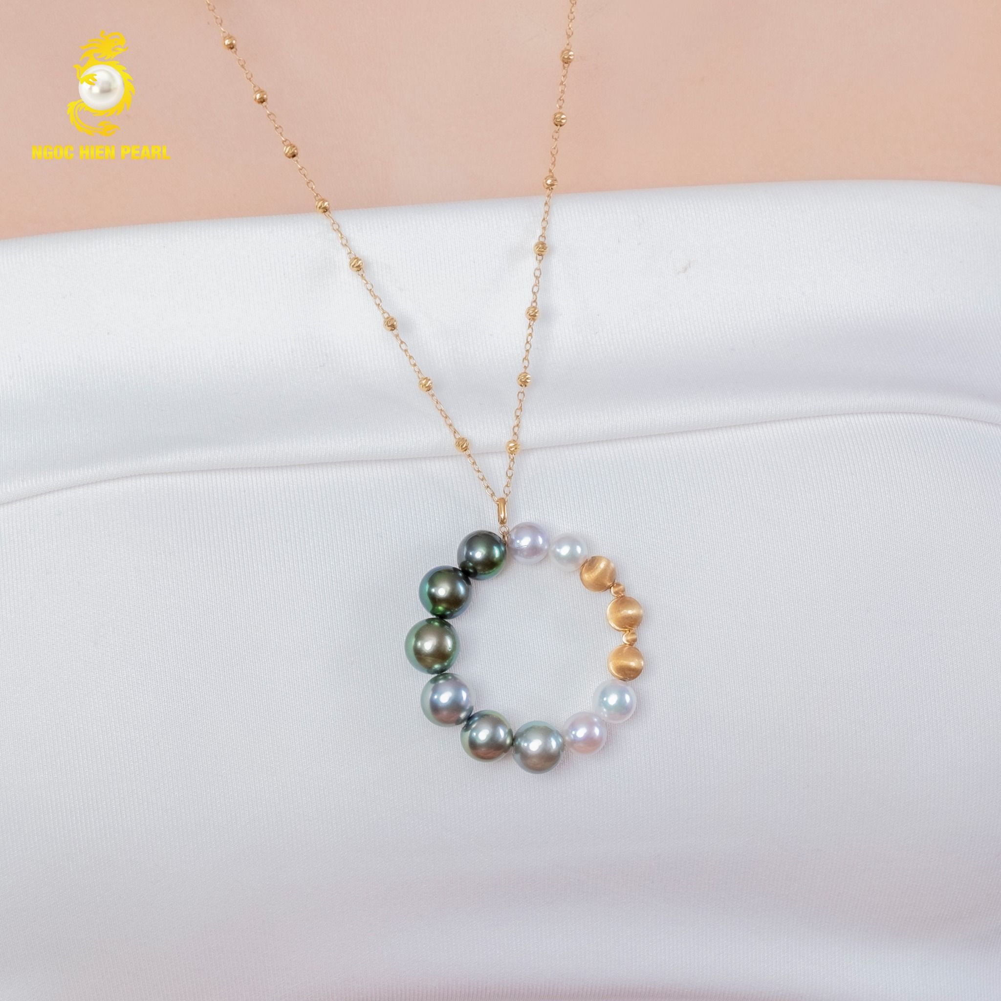 Dây chuyền ngọc trai thiết kế GDC038