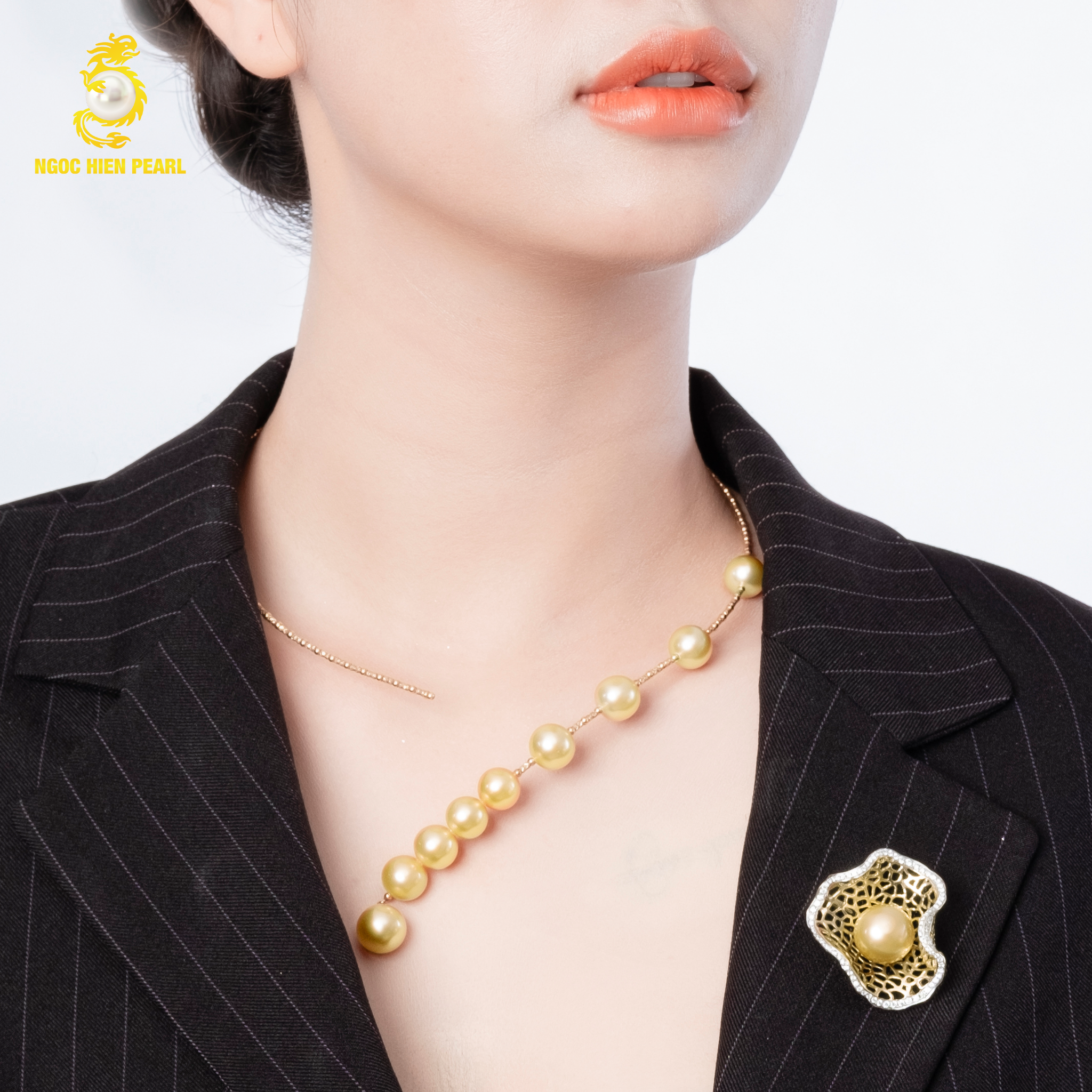 Kiềng ngọc trai thiết kế GDC076