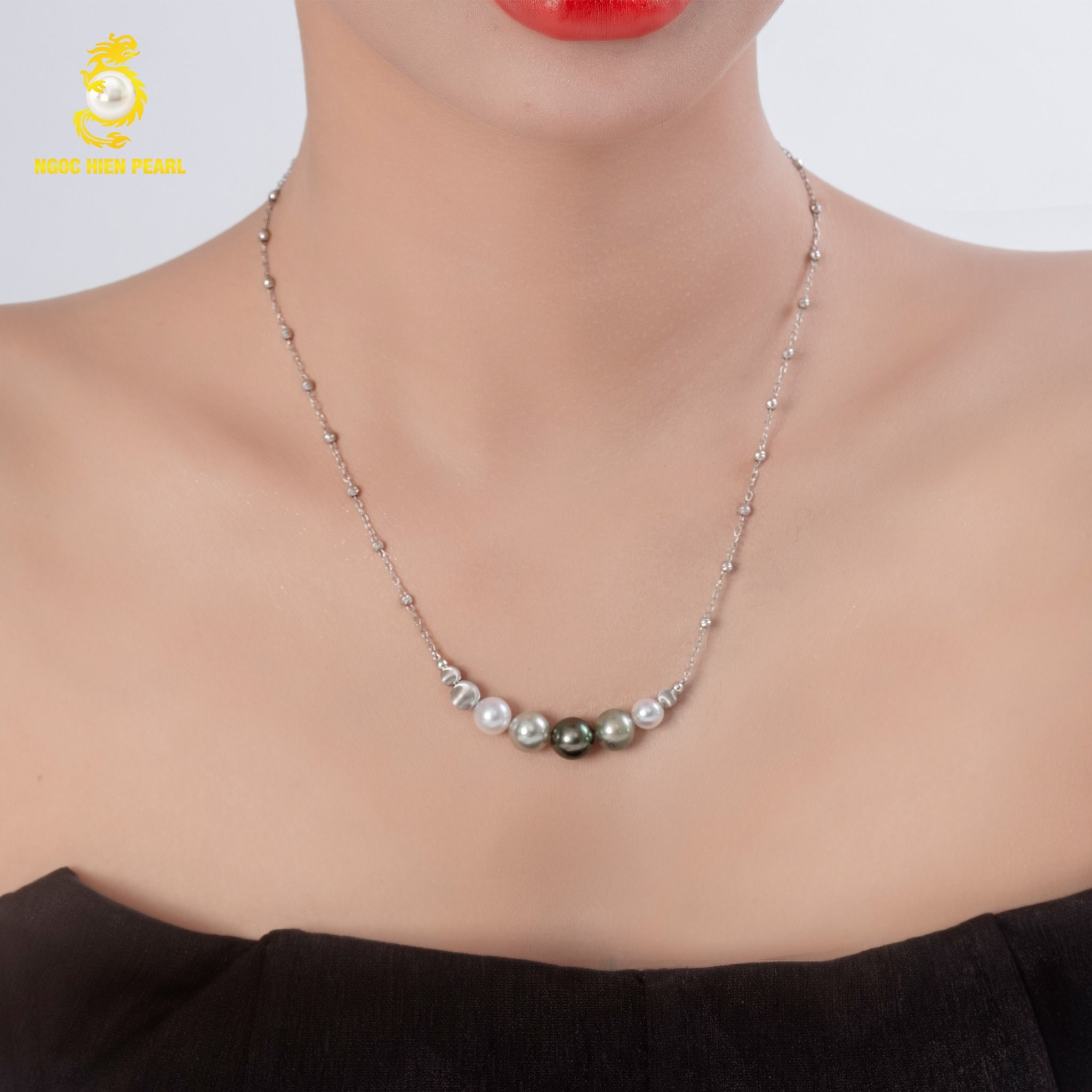 Dây chuyền ngọc trai thiết kế GDC084