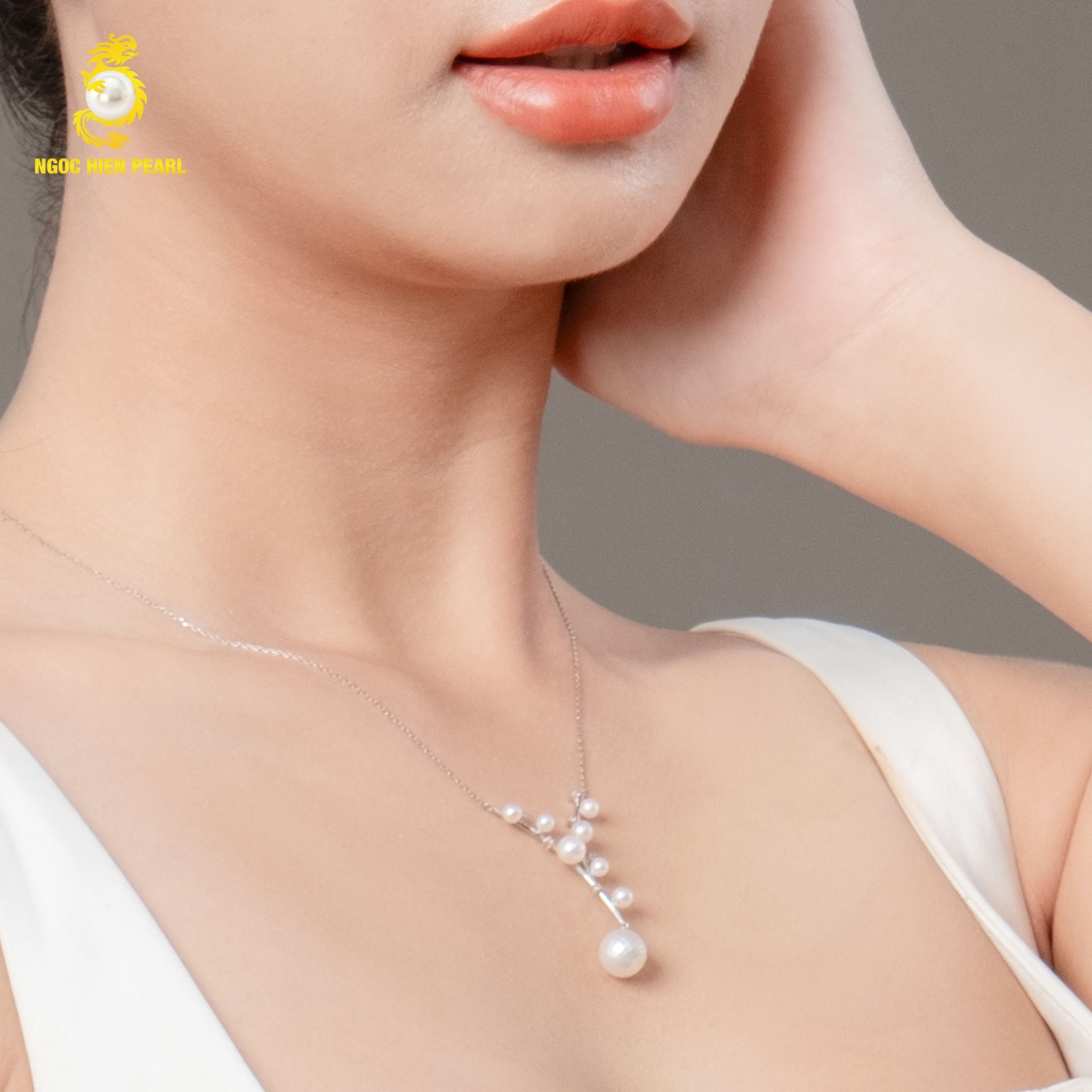 Dây chuyền ngọc trai thiết kế GDC140