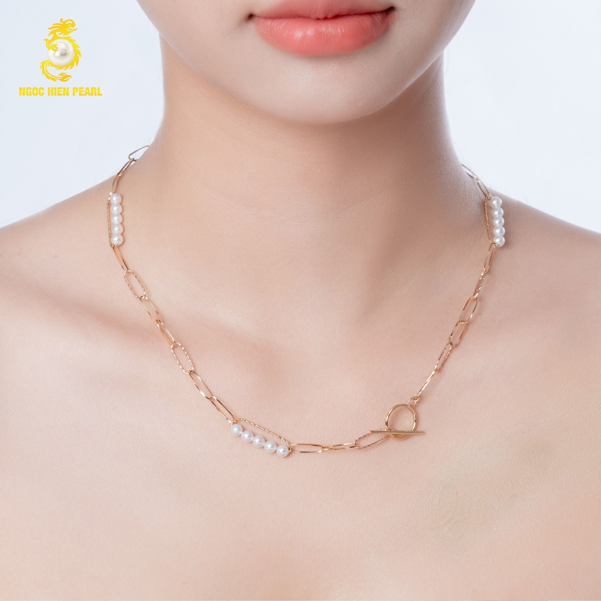 Dây chuyền ngọc trai thiết kế GDC153