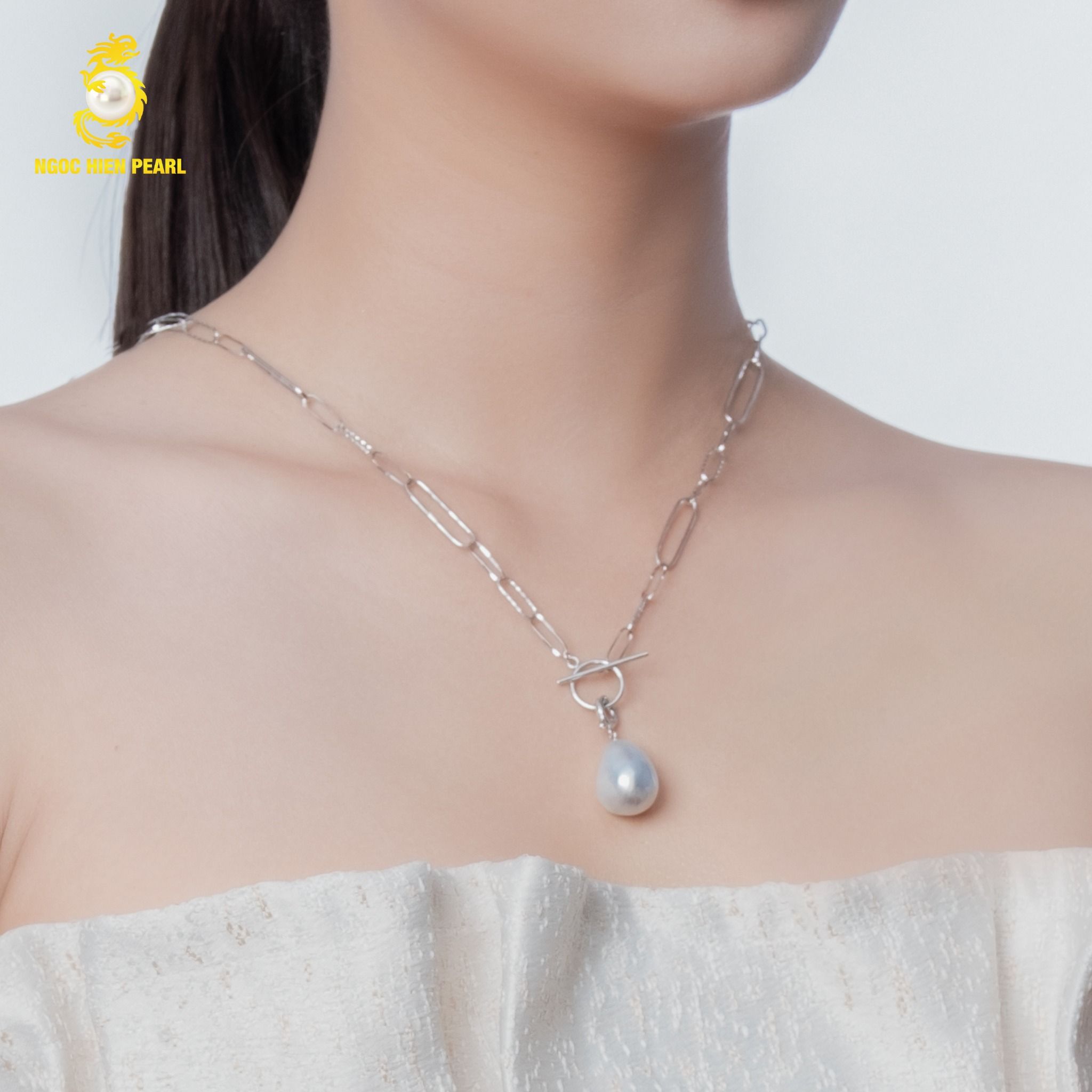 Dây chuyền ngọc trai tự nhiên GDC155
