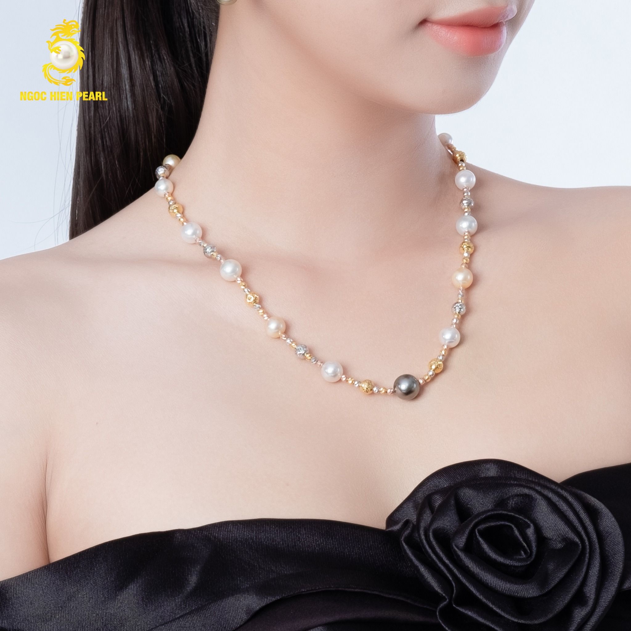 Dây chuyền ngọc trai thiết kế GDC162