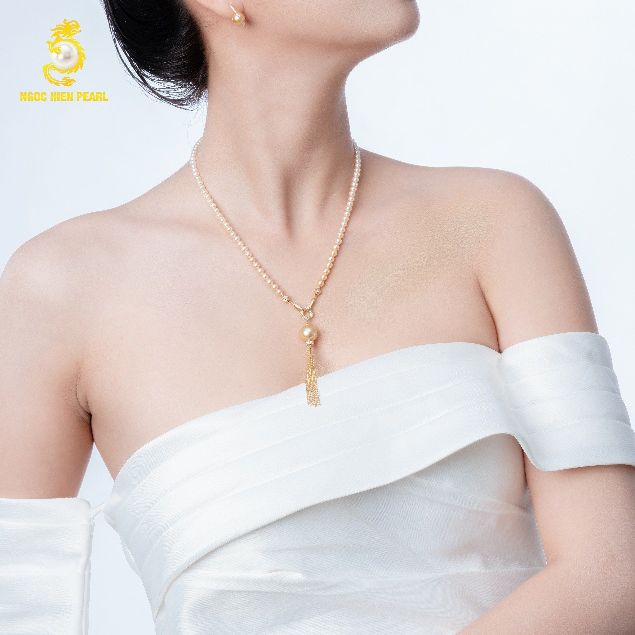 Chuỗi cổ ngọc trai thiết kế GDC174