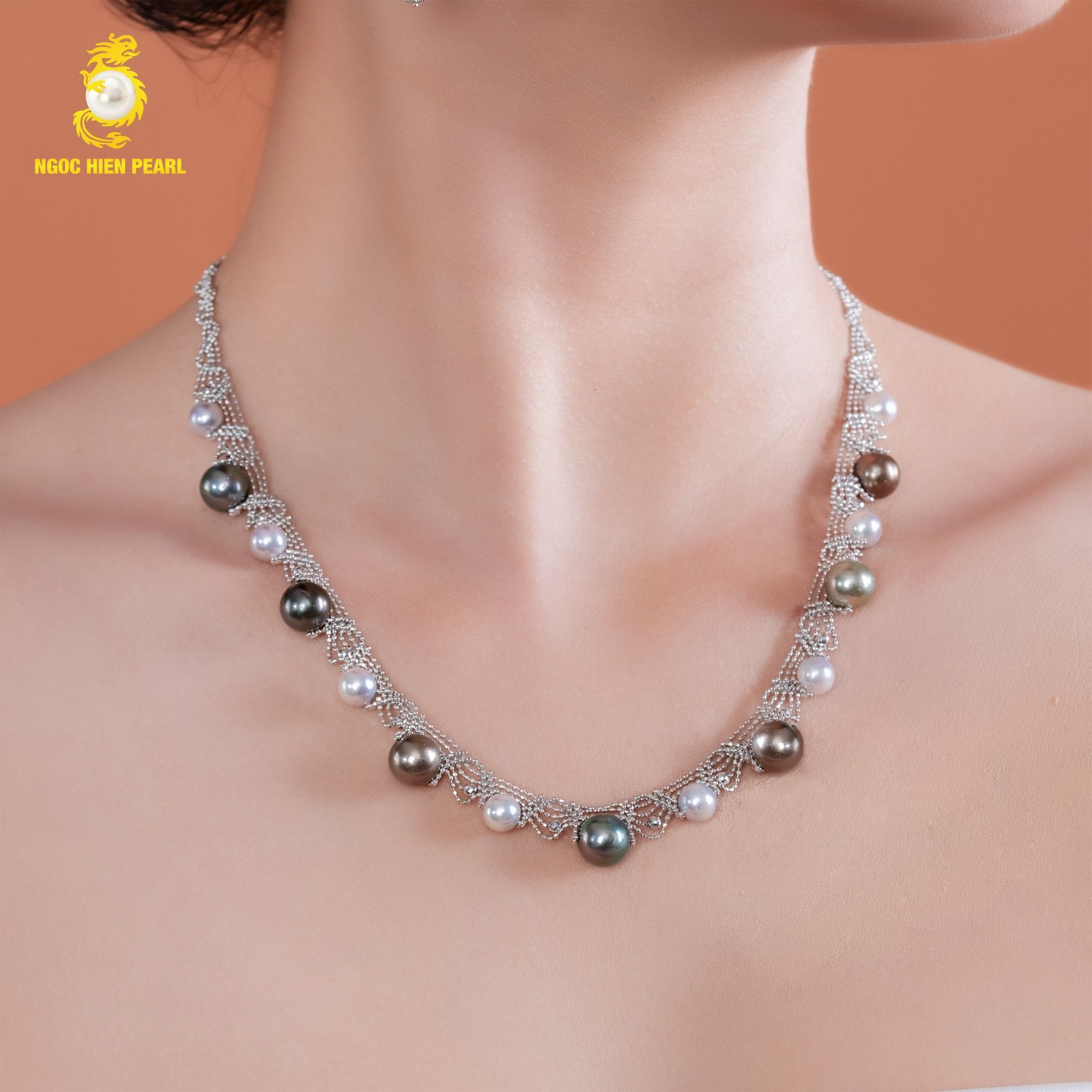Dây chuyền ngọc trai thiết kế GDC177