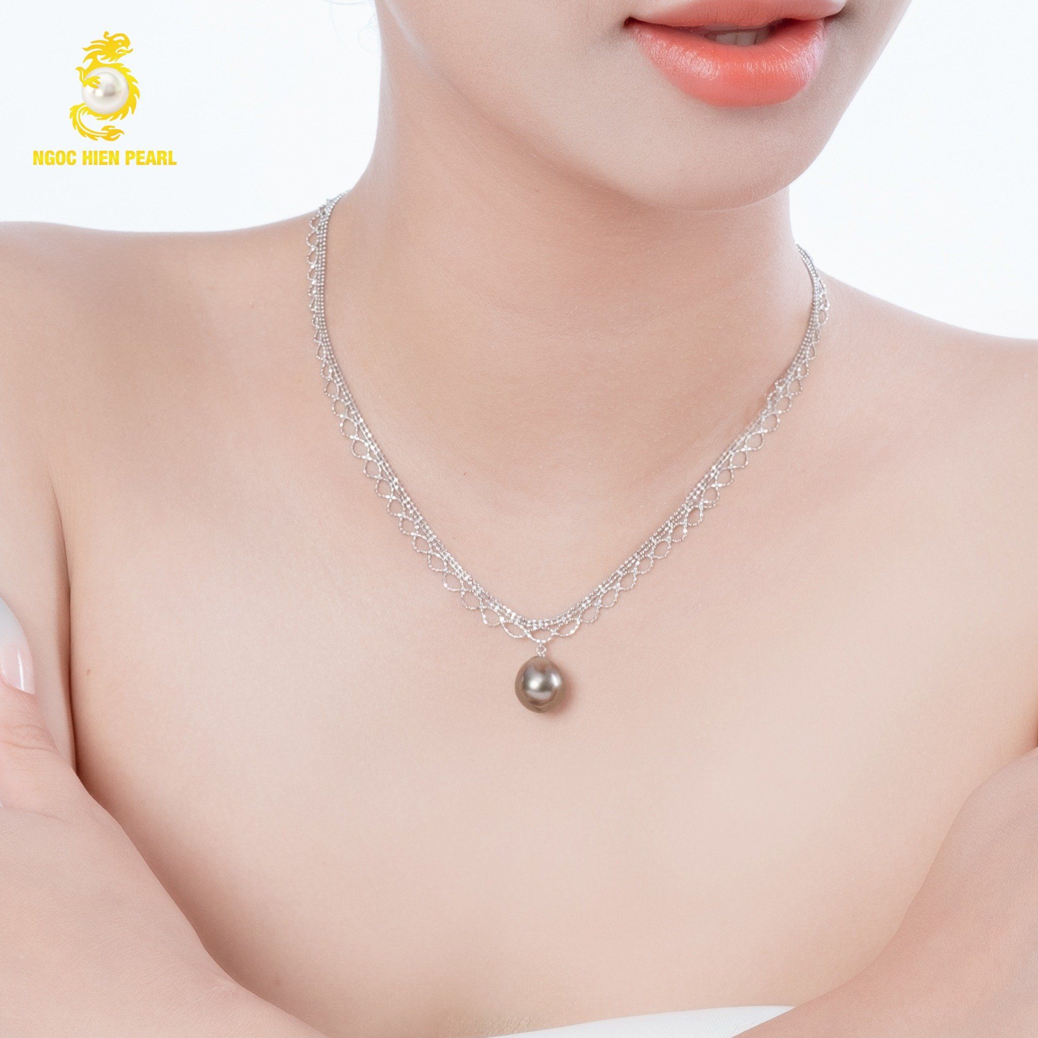 Dây chuyền ngọc trai thiết kế GDC179