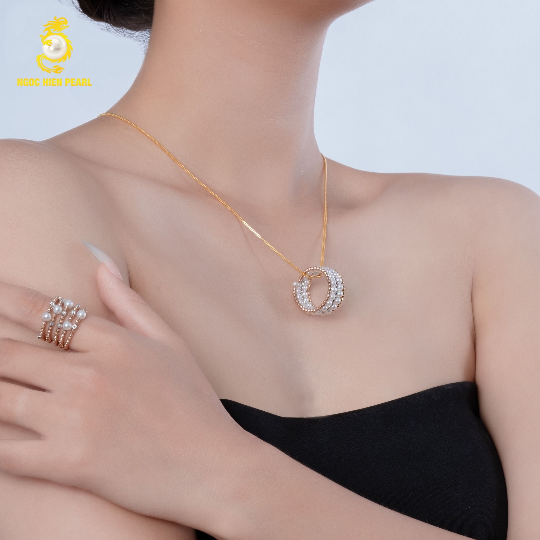 Mặt dây chuyền ngọc trai thiết kế GDP017