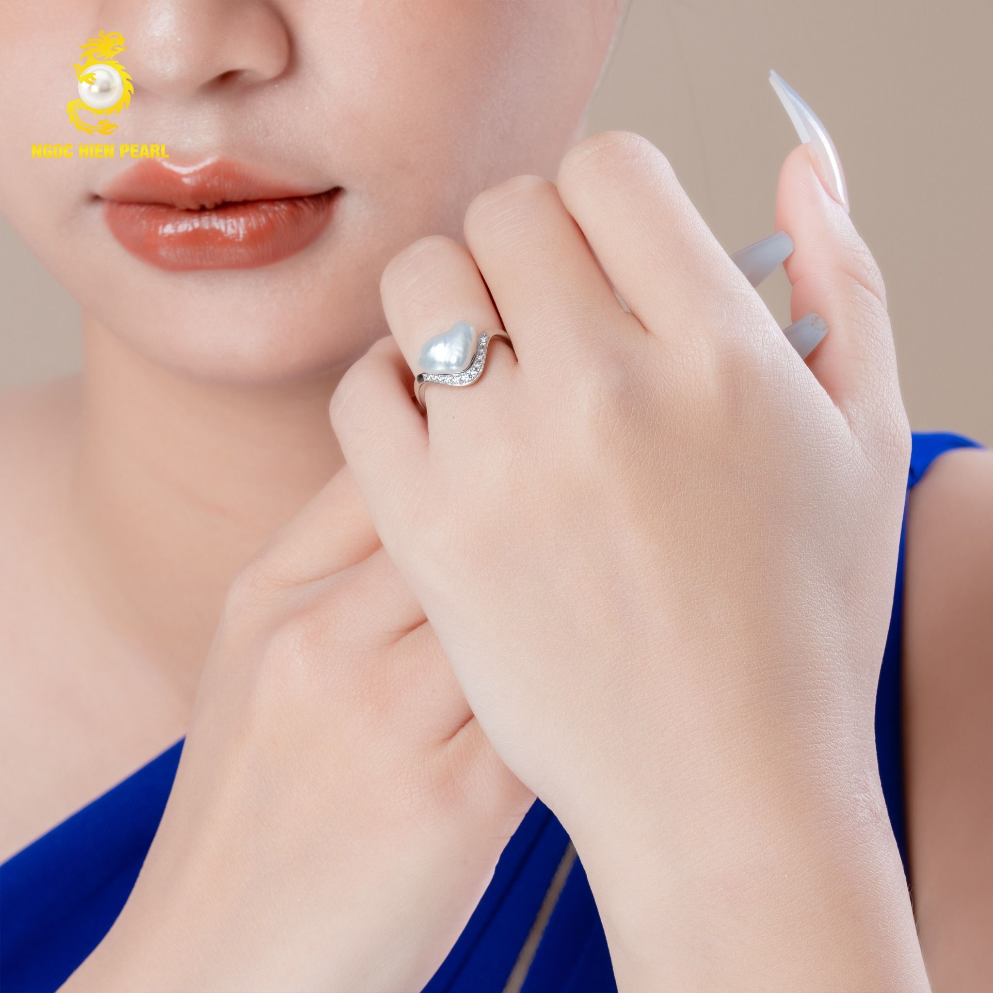 Nhẫn ngọc trai tự nhiên GR0111