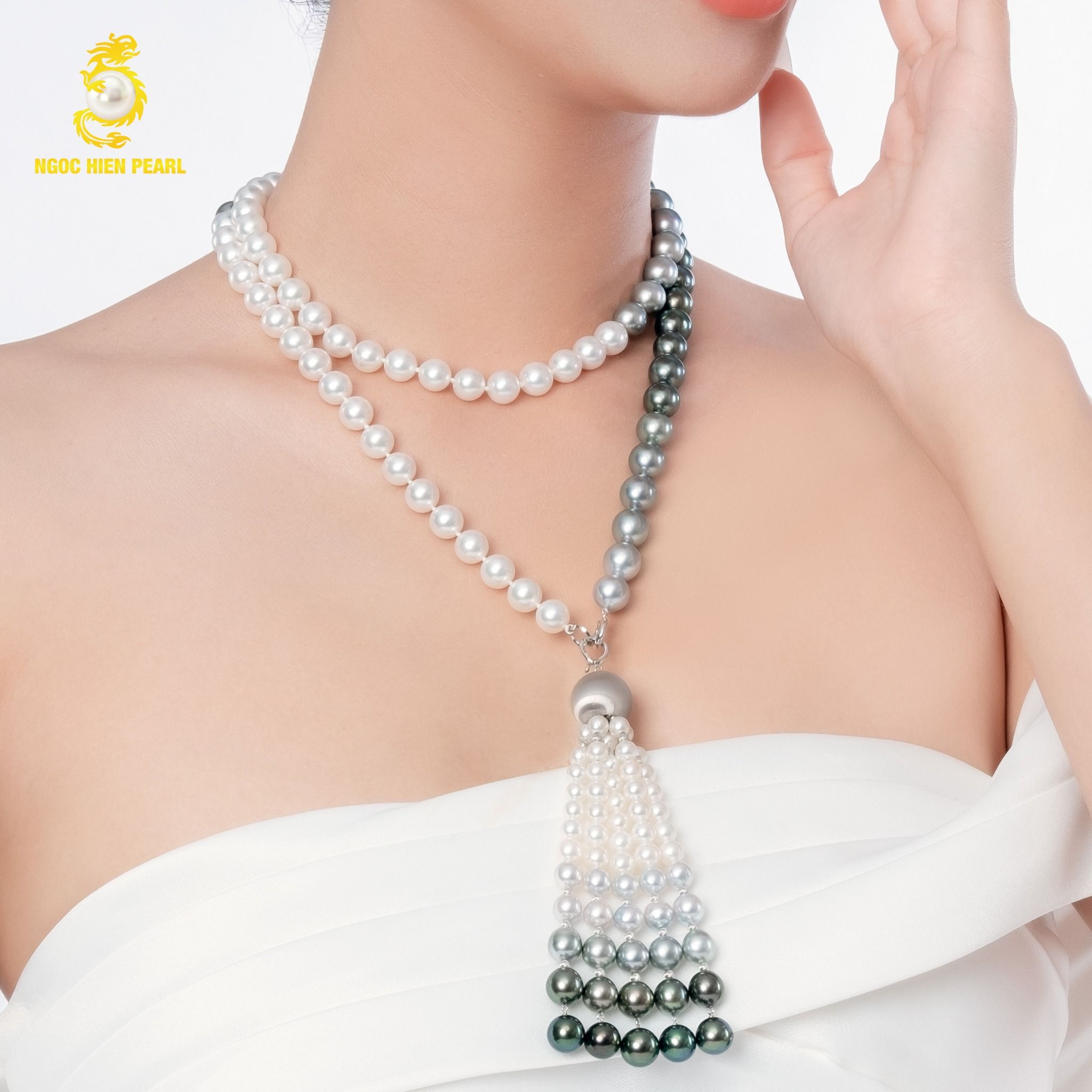 Chuỗi cổ ngọc trai thiết kế NFP005