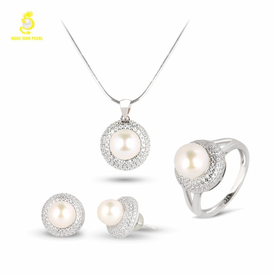 Bộ trang sức ngọc trai Freshwater SS0918