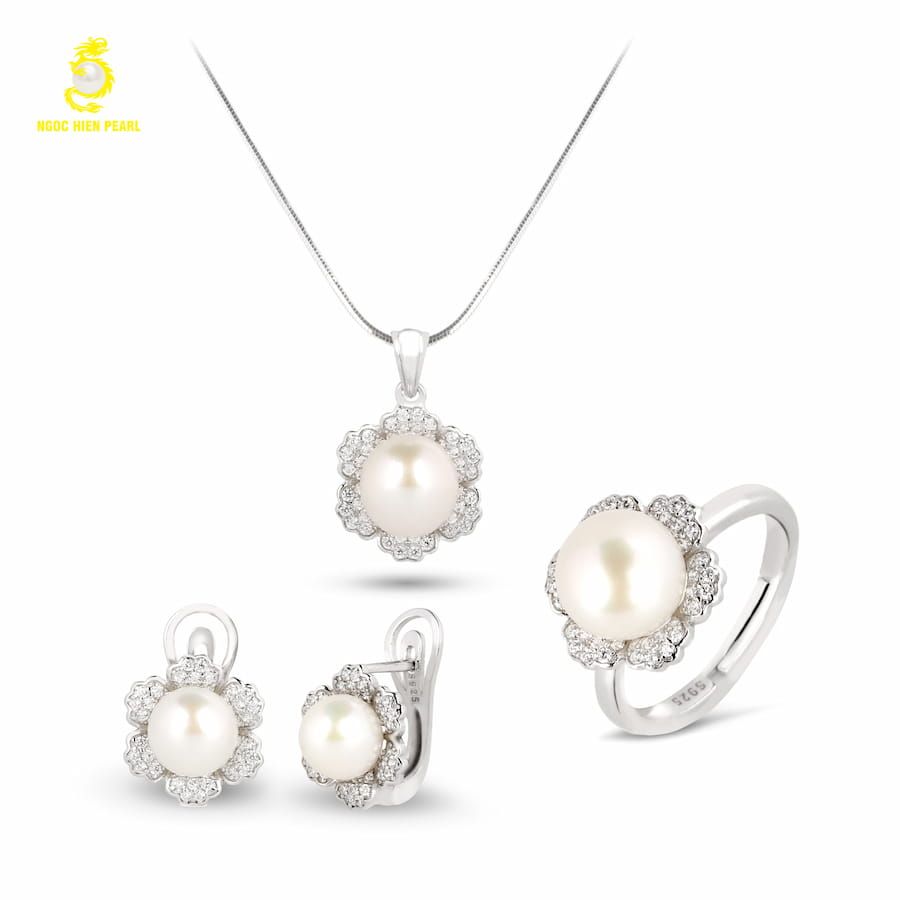 Bộ trang sức ngọc trai Freshwater SS0930