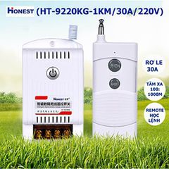 Công tắc điều khiển từ xa 1000m Honest 9220KB 30A/220V