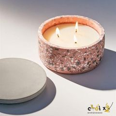 MUA 1 TẶNG 1  - HŨ NẾN TERRAZZO CANDLE  RUST CIMENT