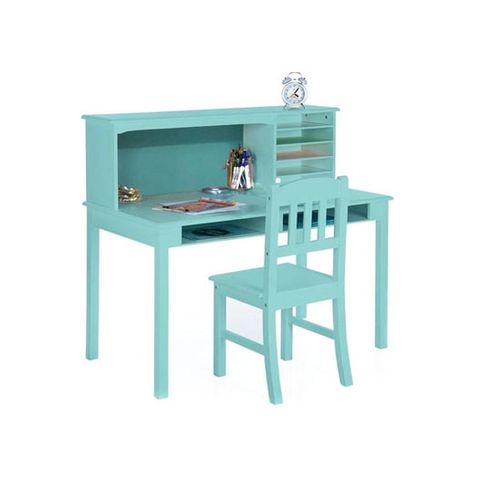 GUIDECRAFT MEDIA DESK IN TEAL COLOR