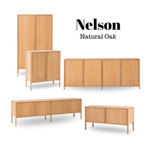 TỦ KỆ NELSSON NATURAL OAK