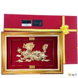 Quà tặng tranh Rồng Phú Quý dát vàng 24k ACT GOLD ISO 9001:2015
