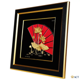 Tranh Hoa Sen dát vàng 24k ACT GOLD ISO 9001:2015 (Mẫu 5)
