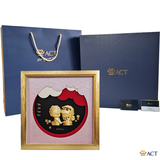 Quà tặng tranh Cô Dâu Chú Rể dát vàng 24k ACT GOLD ISO 9001:2015 (Mẫu 2)