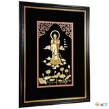 Tranh A Di Đà Phật dát vàng 24k ACT GOLD ISO 9001:2015 (Mẫu 2)