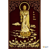 Tranh A Di Đà Phật dát vàng 24k ACT GOLD ISO 9001:2015