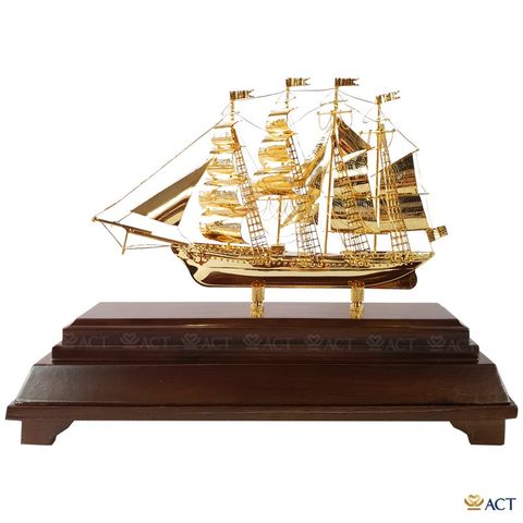 Quà tặng Thuyền Buồm dát vàng 24k ACT GOLD ISO 9001:2015 (Mẫu 44)