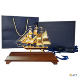 Quà tặng Thuyền Buồm mạ vàng 24k ACT GOLD ISO 9001:2015 (Mẫu 77)