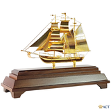 Quà tặng Thuyền Buồm mạ vàng 24k ACT GOLD ISO 9001:2015 (Mẫu 77)