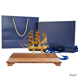 Quà tặng Thuyền Buồm mạ vàng 24k ACT GOLD ISO 9001:2015 (Mẫu 88)