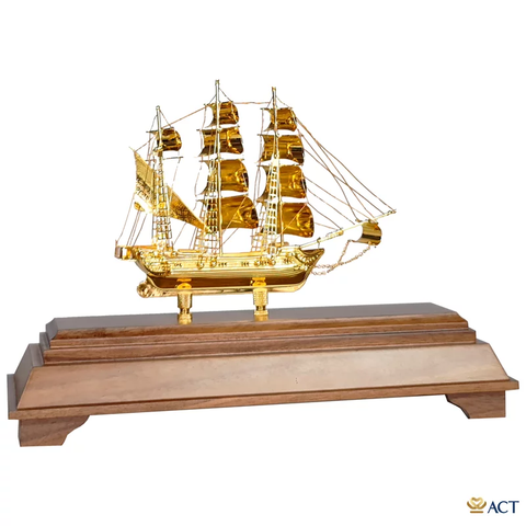 Quà tặng Thuyền Buồm mạ vàng 24k ACT GOLD ISO 9001:2015 (Mẫu 88)