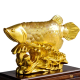 Quà tặng Cá Rồng dát vàng 24k ACT GOLD ISO 9001:2015 (Mẫu 1)