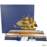 Quà tặng Thuyền Buồm mạ vàng 24k ACT GOLD ISO 9001:2015 (Mẫu 94)