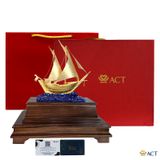 Quà tặng Thuyền Buồm dát vàng 24k ACT GOLD ISO 9001:2015 (Mẫu 28)