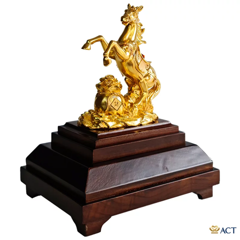 Quà tặng Ngựa Chiến Thắng dát vàng 24k ACT GOLD ISO 9001:2015