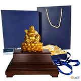 Quà tặng Phật Di Lặc dát vàng 24k ACT GOLD ISO 9001:2015