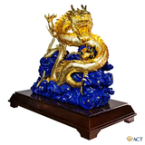 Quà tặng Rồng Vờn Ngọc - Cỡ Đại dát vàng 24k ACT GOLD ISO 9001:2015