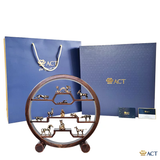 Quà tặng Kệ 12 Con Giáp dát vàng 24k ACT GOLD ISO 9001:2015 (Mẫu 2)