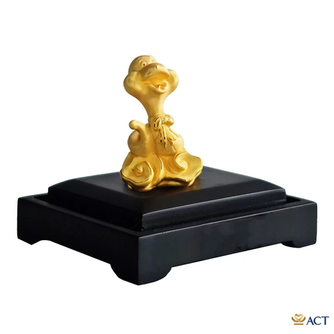 Quà tặng Rắn Cute dát vàng 24k ACT GOLD ISO 9001:2015