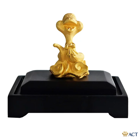 Quà tặng Rắn Cute dát vàng 24k ACT GOLD ISO 9001:2015