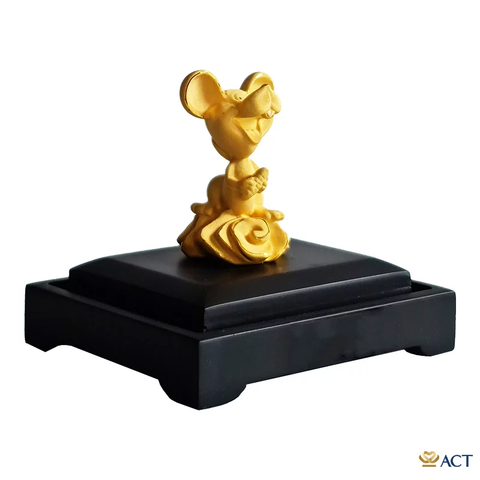 Quà tặng Chuột Cute dát vàng 24k ACT GOLD ISO 9001:2015