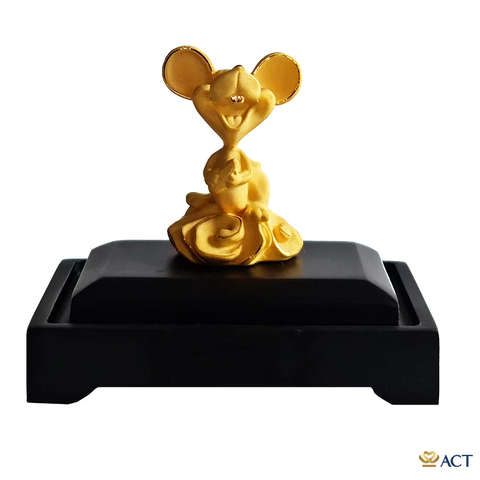 Quà tặng Chuột Cute dát vàng 24k ACT GOLD ISO 9001:2015