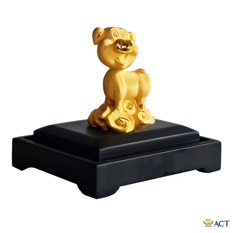 Quà tặng Heo Cute dát vàng 24k ACT GOLD ISO 9001:2015
