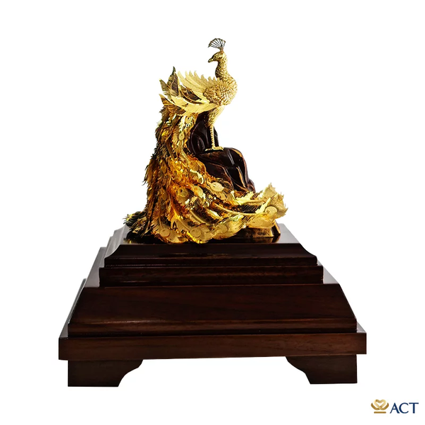 Quà tặng Chim Phượng Hoàng dát vàng 24k ACT GOLD ISO 9001:2015(Mẫu 2)