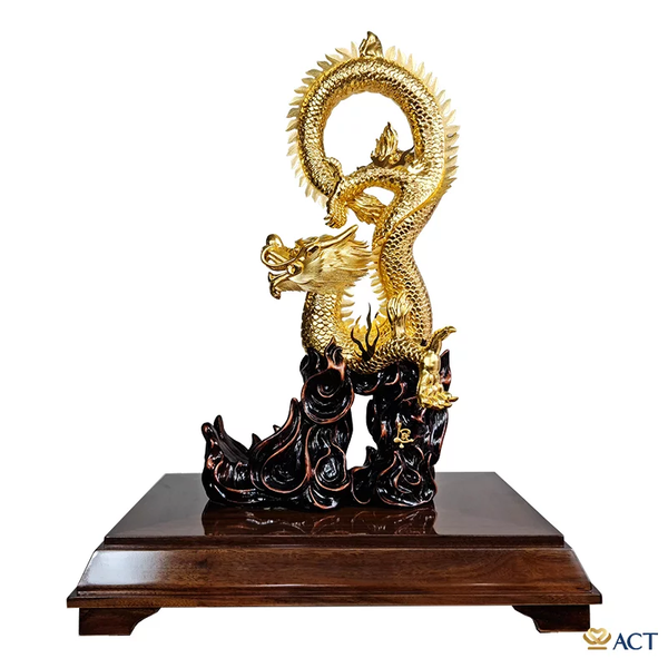 Quà tặng Rồng Phú Quý dát vàng 24k ACT GOLD ISO 9001:2015