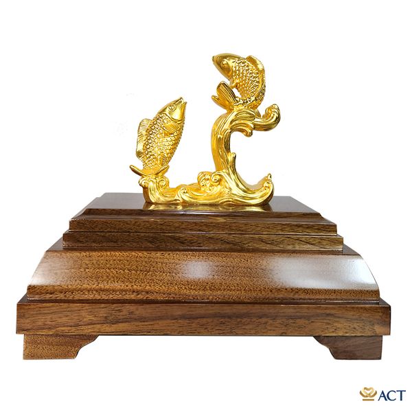 Quà tặng Song Ngư dát vàng 24k ACT GOLD ISO 9001:2015 (mẫu 1)