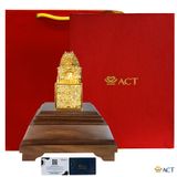 Quà tặng Ấn Rồng dát vàng 24k ACT GOLD ISO 9001:2015