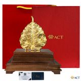 Tượng lá bồ đề dát vàng 24k ACT GOLD ISO 9001:2015